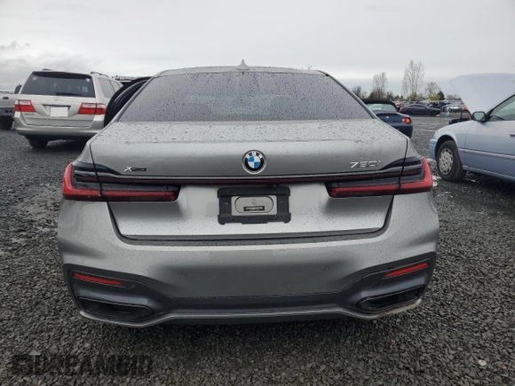 2020 BMW 7 Series 750i xDrive with VIN WBA7U2C00LGJ59975, listed as a Copart auction lot 48172775 with Not provided miles and Salvage title. Bid and sale history available at DreamBid. Image 6.