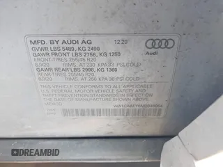 2021 Audi Q5 Prestige with VIN WA1CAAFY6M2048054, listed as a IAAI auction lot 41343544 with 88,681 mi miles. Bid and sale history available at carsss.com. Image 9.