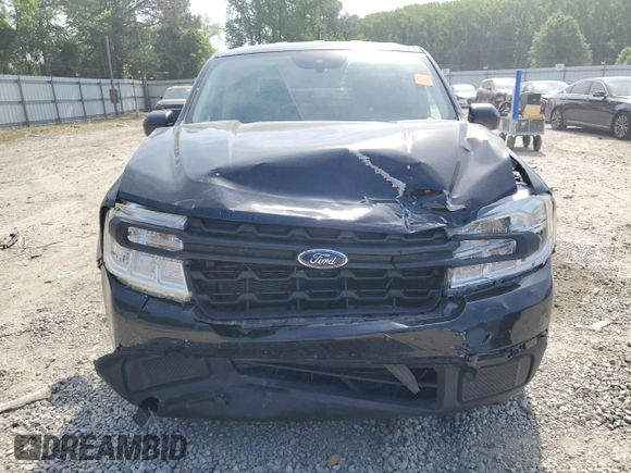 2023 Ford Maverick XL with VIN 3FTTW8F98PRA14125, listed as a Copart auction lot 55358905 with 35,489 mi miles and Salvage title. Bid and sale history available at DreamBid. Image 5.