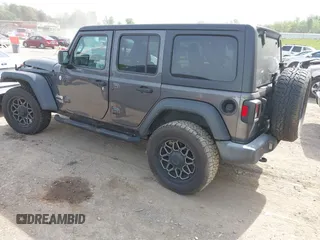 2019 Jeep Wrangler Unlimited Sport S with VIN 1C4HJXDG2KW516571, listed as a IAAI auction lot 42043223 with 58,131 mi miles and . Bid and sale history available at DreamBid. Image 3.