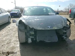 2023 Tesla Model 3 with VIN 5YJ3E1EA2PF563570, listed as a Copart auction lot 46410185 with 35,467 mi miles and Salvage Title. Bid and sale history available at carsss.com. Image 10.