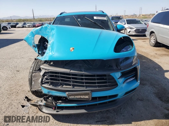 2019 Porsche Macan S with VIN WP1AB2A51KLB34262, listed as a Copart auction lot 60446025 with 87,324 mi miles and Salvage title. Bid and sale history available at DreamBid. Image 5.