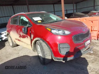 2017 Kia Sportage LX with VIN KNDPM3AC8H7079644, listed as a IAAI auction lot 41343810 with 112,554 mi miles. Bid and sale history available at carsss.com. Image 1.