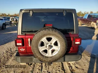 2021 Jeep Wrangler Unlimited Sport Altitude with VIN 1C4HJXDN7MW704830, listed as a Copart auction lot 84948044 with 42,321 mi miles and Salvage title. Bid and sale history available at DreamBid. Image 6.
