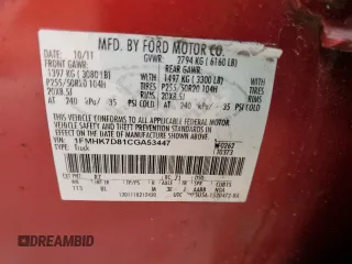 2012 Ford Explorer XLT z VIN 1FMHK7D81CGA53447, wystawiony jako Copart lot #59699305 z przebiegiem 143 155 mil mil oraz Czysty tytuł • Clean title. Historia ofert i sprzedaży dostępna na DreamBid. Obrazek 14.