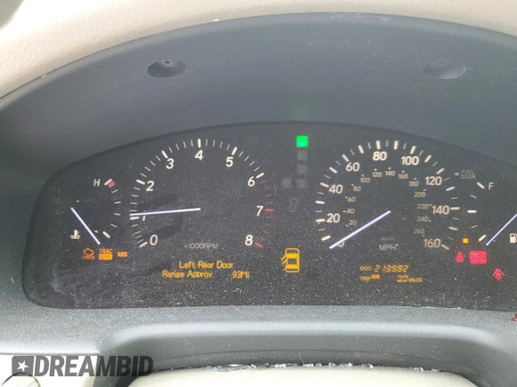 2005 Lexus LS 430 z VIN JTHBN36F955009277, wystawiony jako Copart lot #58974925 z przebiegiem 213 982 mil mil oraz Czysty tytuł • Clean title. Historia ofert i sprzedaży dostępna na DreamBid. Obrazek 9.