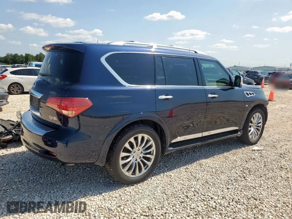2015 Infiniti QX80 z VIN JN8AZ2NE5F9087834, wystawiony jako Copart lot #60919505 z przebiegiem 42 526 mil mil oraz Szkoda całkowita • Salvage title. Historia ofert i sprzedaży dostępna na DreamBid. Obrazek 3.