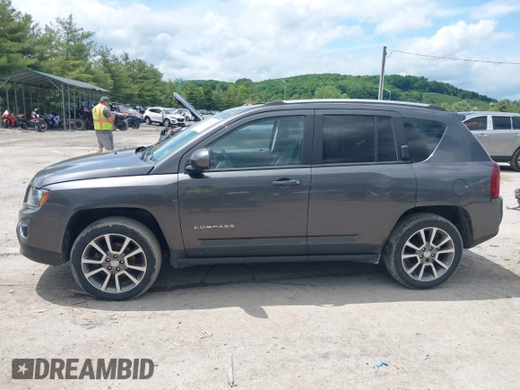 2017 Jeep Compass Latitude with VIN 1C4NJDEB0HD188771, listed as a IAAI auction lot 42377126 with 89,056 mi miles and . Bid and sale history available at DreamBid. Image 14.