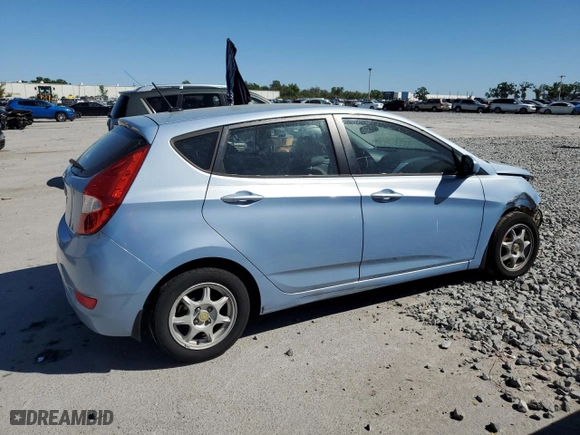 2013 Hyundai Accent GL with VIN KMHCT5AE7DU108539, listed as a Copart auction lot 49413535 with 169,705 mi miles and Salvage Title. Bid and sale history available at carsss.com. Image 3.
