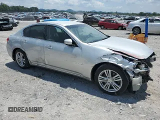 2011 Infiniti G25 with VIN JN1DV6AP0BM602333, listed as a Copart auction lot 62570235 with 231,317 mi miles and Salvage title. Bid and sale history available at DreamBid. Image 4.
