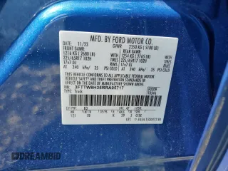 2024 Ford Maverick XLT with VIN 3FTTW8H35RRA05717, listed as a Copart auction lot 51976475 with 15,647 mi miles and Salvage Title. Bid and sale history available at DreamBid. Image 12.