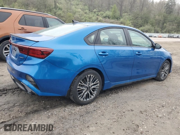 2022 Kia Forte GT-Line with VIN 3KPF54AD4NE453721, listed as a Copart auction lot 52625365 with 38,534 mi miles and Salvage Title. Bid and sale history available at carsss.com. Image 3.