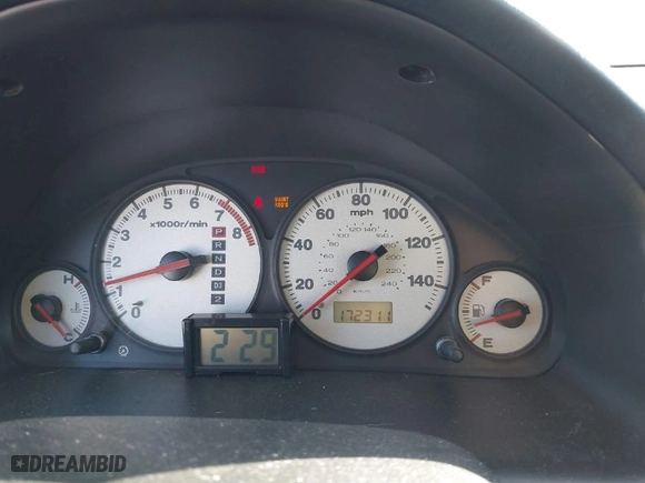 2002 Honda Civic LX with VIN 2HGES16672H596631, listed as a IAAI auction lot 41703532 with 172,311 mi miles. Bid and sale history available at carsss.com. Image 7.