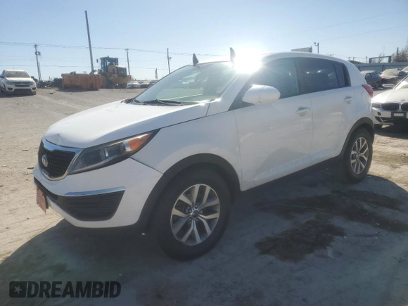 2016 Kia Sportage LX with VIN KNDPB3AC7G7880778, listed as a Copart auction lot 47276945 with 189,032 mi miles and Salvage Title. Bid and sale history available at carsss.com. Image 1.