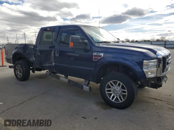2008 Ford F-350 XL with VIN 1FTWW31R28ED42054, listed as a Copart auction lot 50200235 with 226,309 mi miles and Salvage title. Bid and sale history available at DreamBid. Image 4.