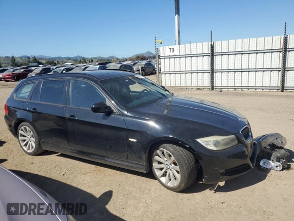 2011 BMW 3 Series 328i with VIN WBAUT9C59BA191965, listed as a Copart auction lot 46894005 with 125,397 mi miles and Salvage title. Bid and sale history available at DreamBid. Image 4.