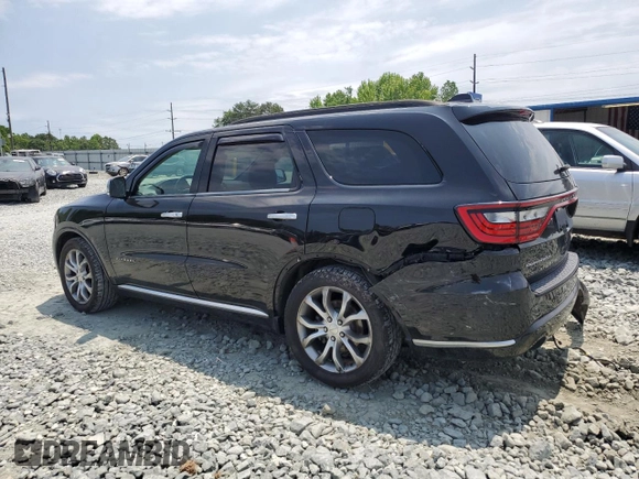 2017 Dodge Durango Citadel Anodized Platinum with VIN 1C4RDHEG5HC774691, listed as a Copart auction lot 57885025 with 176,240 mi miles and Salvage title. Bid and sale history available at DreamBid. Image 2.