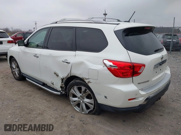 2018 Nissan Pathfinder SV with VIN 5N1DR2MM5JC659204, listed as a IAAI auction lot 41781827 with 65,835 mi miles and . Bid and sale history available at DreamBid. Image 3.