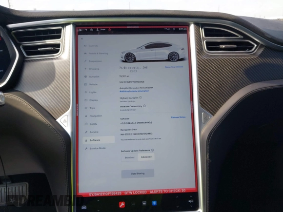 2016 Tesla Model S 70 z VIN 5YJSA1E11GF159425, wystawiony jako IAAI lot #42377639 z przebiegiem 79 767 mil mil oraz . Historia ofert i sprzedaży dostępna na DreamBid. Obrazek 19.