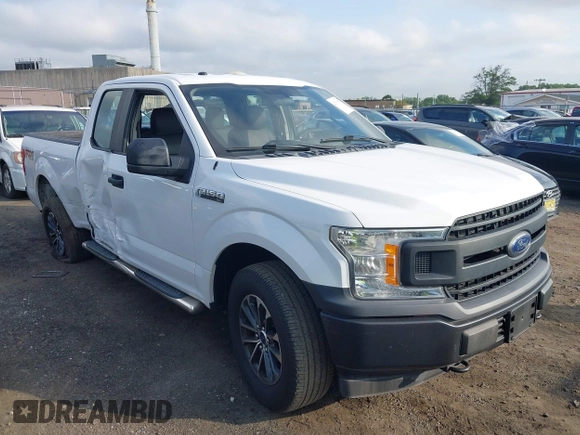 2018 Ford F-150 XL with VIN 1FTEX1EB0JFB32577, listed as a IAAI auction lot 42704857 with 147,359 mi miles and . Bid and sale history available at DreamBid. Image 1.
