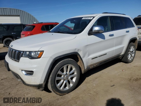 2017 Jeep Grand Cherokee Limited 75th Anniversary with VIN 1C4RJFBT0HC893988, listed as a Copart auction lot 49894675 with 96,226 mi miles and Salvage title. Bid and sale history available at DreamBid. Image 1.
