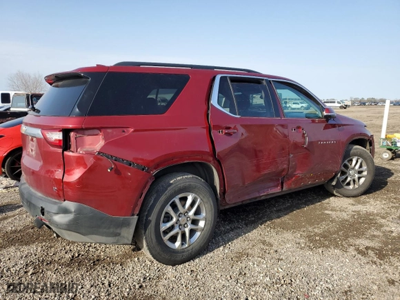 2019 Chevrolet Traverse LT Cloth with VIN 1GNERGKW9KJ263906, listed as a Copart auction lot 45200765 with 176,386 mi miles and Salvage Title. Bid and sale history available at carsss.com. Image 3.