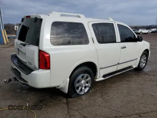 2005 Infiniti QX56 with VIN 5N3AA08C75N809167, listed as a Copart auction lot 43270095 with 0 mi miles and Salvage Title. Bid and sale history available at carsss.com. Image 3.