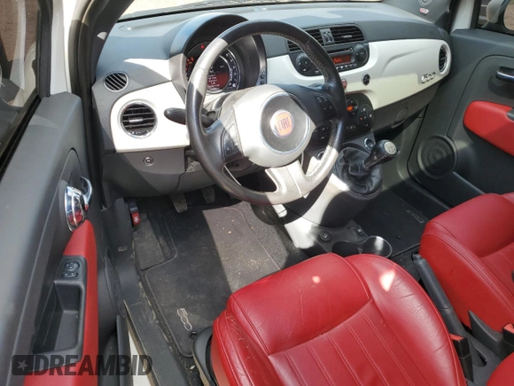 2015 FIAT 500 Turbo with VIN 3C3CFFHH3FT507502, listed as a Copart auction lot 69024104 with 184,468 mi miles and Salvage Title. Bid and sale history available at carsss.com. Image 8.