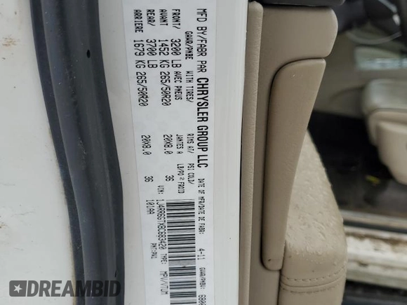 2011 Jeep Grand Cherokee Overland with VIN 1J4RR6GTXBC683420, listed as a Copart auction lot 85053784 with 133,071 mi miles and Non repairable. Bid and sale history available at DreamBid. Image 16.