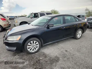 2013 Volkswagen Passat S with VIN 1VWAP7A31DC052322, listed as a Copart auction lot 59545255 with 140,760 mi miles and Salvage title. Bid and sale history available at DreamBid. Image 1.