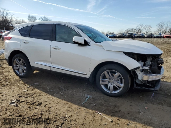 2020 Acura RDX Advance with VIN 5J8TC2H76LL019710, listed as a Copart auction lot 46147875 with 34,190 mi miles and Salvage title. Bid and sale history available at DreamBid. Image 4.