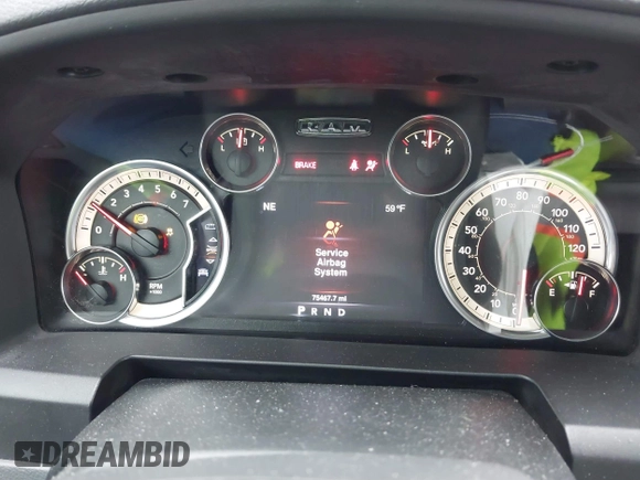 2016 Ram 1500 Lone Star with VIN 3C6RR6LT6GG376401, listed as a IAAI auction lot 41549172 with 75,467 mi miles. Bid and sale history available at carsss.com. Image 7.
