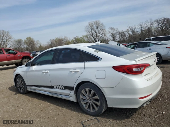2015 Hyundai Sonata 2.4L Sport with VIN 5NPE34AF8FH049966, listed as a Copart auction lot 53540155 with 100,436 mi miles and Clean Title. Bid and sale history available at carsss.com. Image 2.