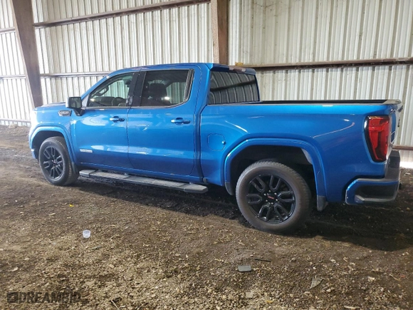 2022 GMC Sierra 1500 Elevation with VIN 1GTPHCED2NZ598910, listed as a Copart auction lot 61255804 with 34,686 mi miles and Salvage Title. Bid and sale history available at carsss.com. Image 2.
