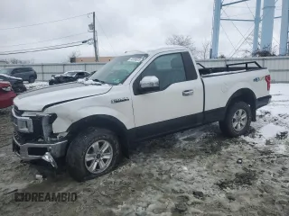 2018 Ford F-150 XL with VIN 1FTMF1EB9JFE54679, listed as a Copart auction lot 45195615 with 119,117 mi miles and Salvage Title. Bid and sale history available at carsss.com. Image 1.