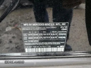 2012 Mercedes-Benz GL 450 z VIN 4JGBF7BE6CA781738, wystawiony jako Copart lot #56375455 z przebiegiem 79 718 mil mil oraz Szkody całkowita. Historia ofert i sprzedaży dostępna na DreamBid. Obrazek 14.
