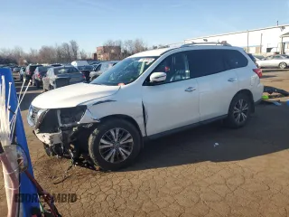 2017 Nissan Pathfinder SL with VIN 5N1DR2MM4HC693726, listed as a Copart auction lot 49579505 with 102,330 mi miles and Salvage Title. Bid and sale history available at carsss.com. Image 1.