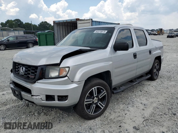 2013 Honda Ridgeline Sport with VIN 5FPYK1F77DB009641, listed as a Copart auction lot 63378875 with 115,828 mi miles and Salvage title. Bid and sale history available at DreamBid. Image 1.