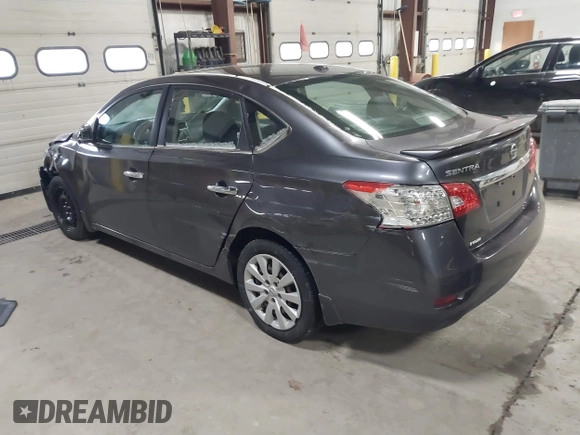 2015 Nissan Sentra S with VIN 3N1AB7AP3FY347486, listed as a IAAI auction lot 41447802 with Not Provided miles. Bid and sale history available at carsss.com. Image 3.