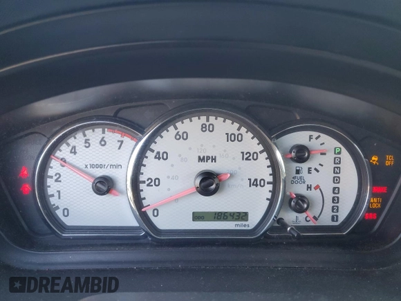 2005 Mitsubishi Galant GTS with VIN 4A3AB76S75E031821, listed as a Copart auction lot 86926274 with 186,432 mi miles and Salvage Title. Bid and sale history available at carsss.com. Image 9.