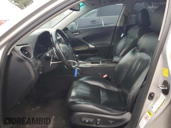2010 Lexus IS 250 with VIN JTHBF5C21A5122189, listed as a Copart auction lot 53387275 with 166,743 mi miles and Salvage Title. Bid and sale history available at DreamBid. Image 7.