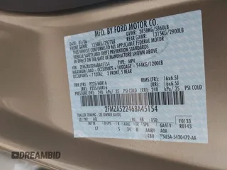 2006 Ford Freestar SEL z VIN 2FMZA52246BA45154, wystawiony jako IAAI lot #42393983 z przebiegiem 100 447 mil mil oraz . Historia ofert i sprzedaży dostępna na DreamBid. Obrazek 9.