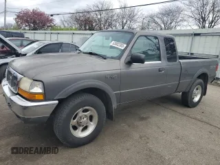 2000 Ford Ranger XLT with VIN 1FTZR15X0YPA23290, listed as a Copart auction lot 53002385 with 126,655 mi miles and Salvage Title. Bid and sale history available at carsss.com. Image 1.