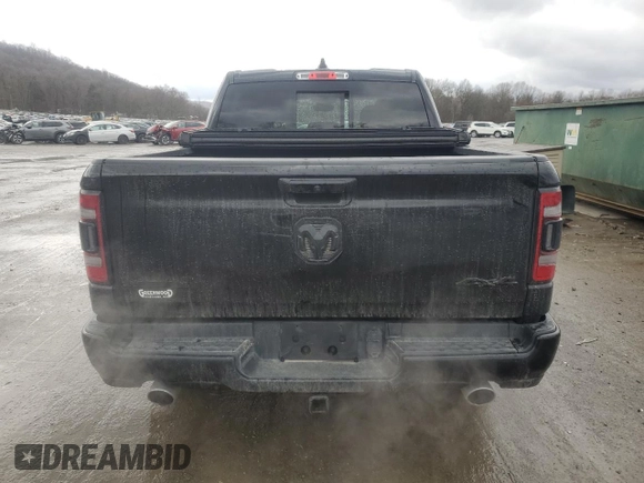 2020 Ram 1500 Big Horn with VIN 1C6SRFFT6LN376381, listed as a Copart auction lot 49869355 with 115,349 mi miles and Salvage Title. Bid and sale history available at carsss.com. Image 6.