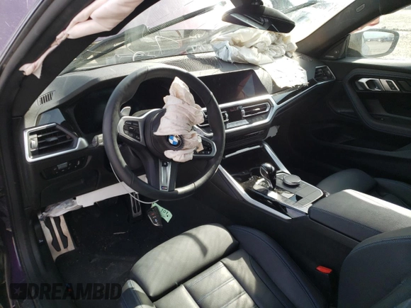 2022 BMW 2 Series M240i xDrive with VIN 3MW53CM08N8C61654, listed as a Copart auction lot 42562323 with 0 mi miles. Bid and sale history available at carsss.com. Image 8.
