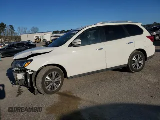 2017 Nissan Pathfinder SV z VIN 5N1DR2MN0HC664815, wystawiony jako Copart lot #49411525 z przebiegiem 120 117 mil mil oraz Szkody całkowita. Historia ofert i sprzedaży dostępna na DreamBid. Obrazek 1.