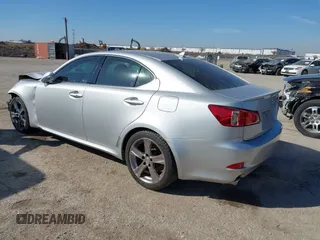 2011 Lexus IS with VIN JTHBE5C23B5027895, listed as a IAAI auction lot 41644708 with 166,061 mi miles. Bid and sale history available at carsss.com. Image 3.