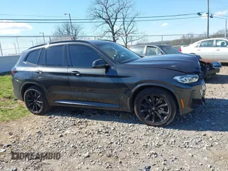 2022 BMW X3 sDrive30i with VIN 5UX43DP03N9L02180, listed as a IAAI auction lot 41879748 with 53,340 mi miles. Bid and sale history available at carsss.com. Image 13.