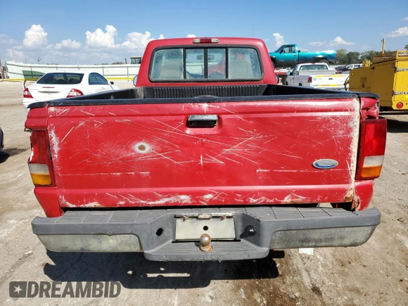 1997 Ford Ranger XLT with VIN 1FTCR11X1VTA20882, listed as a Copart auction lot 70052614 with 211,824 mi miles and Salvage title. Bid and sale history available at DreamBid. Image 6.