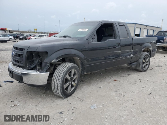 2014 Ford F-150 XL with VIN 1FTFX1EF9EKG08829, listed as a Copart auction lot 51449025 with 102,350 mi miles and Salvage Title. Bid and sale history available at carsss.com. Image 1.